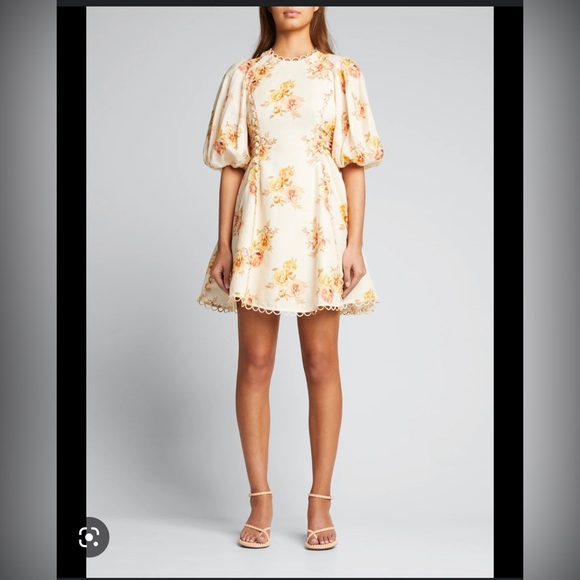 Zimmermann Dresses & Skirts - Zimmermann rosa laced mini dress (brand new, size 0p)